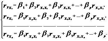Методика построения двухфакторной линейной модели.