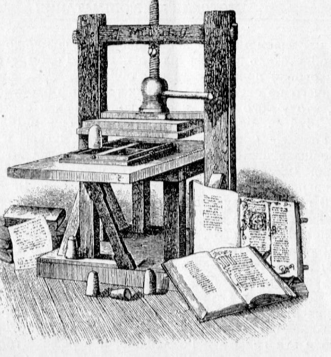 Печатный станок Йоганна Гуттенберга